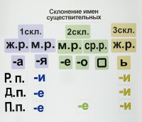 Набор магнитных карточек "Склонение имен существительных" - fgospostavki.ru - Москва