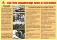 Плакат "Военно-учетные специальности солдат, матросов, сержантов и старшин" - fgospostavki.ru - Москва