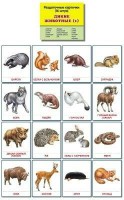 Раздаточные карточки "Дикие животные (1)" - fgospostavki.ru - Москва