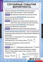 Комплект таблиц. Теория вероятностей и математическая статистика. - fgospostavki.ru - Москва