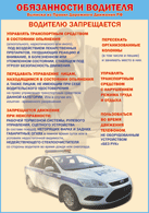 Таблица "Водителю запрещается" (100х140 сантиметров, винил) - fgospostavki.ru - Москва