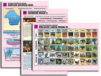 Комплект таблиц по географии "Природа материков и океанов" раздаточные (цветные, ламинированные, А4, 12 штук) - fgospostavki.ru - Москва