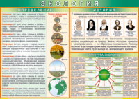 Таблица "Экология. Определения и история" (100х140 сантиметров, винил) - fgospostavki.ru - Москва