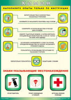 Таблица "Выполняйте опыты только по инструкции" (100х140 сантиметров, винил) - fgospostavki.ru - Москва