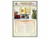 Стенд-уголок "Конституция Российской Федерации и Федеральный закон "О воинской обязанности и военной службе" - fgospostavki.ru - Москва