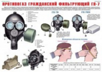 Комплект плакатов "Средства защиты органов дыхания. Противогазы, респираторы" - fgospostavki.ru - Москва
