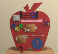 Бизиборд «Яблоко знаний» - fgospostavki.ru - Москва