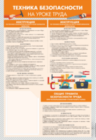Стенд-уголок "Техника безопасности на уроках труда" - fgospostavki.ru - Москва