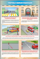 Стенд "Типичные ошибки пешеходов" - fgospostavki.ru - Москва