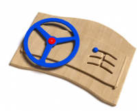 Дидактическая панель с автомобильным рулем - fgospostavki.ru - Москва