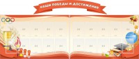 Стенд "Наши победы и достижения" (резной стенд из 3-х частей) - fgospostavki.ru - Москва