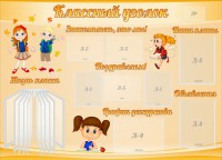 Стенд "Классный уголок" Вариант 35 - fgospostavki.ru - Москва