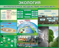 Стенд "Экология. Антропогенное воздействие на биосферу" - fgospostavki.ru - Москва