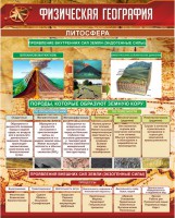 Стенд "Физическая география. Литосфера" Вариант 1 - fgospostavki.ru - Москва