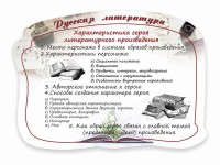 Стенд резной "Характеристика героя литературного произведения" - fgospostavki.ru - Москва