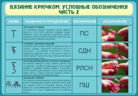 Стенд "Вязание крючком. Условные обозначения. Часть 2" - fgospostavki.ru - Москва