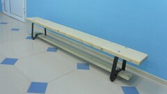 Скамейка гимнастическая (металлические ножки) (3,5 м)  - fgospostavki.ru - Москва