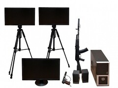 Учебно-тренировочный комплекс огневой подготовки "Стрелец-2/М" (мишень-монитор, массогабаритные макеты оружия АК и ПМ) - fgospostavki.ru - Москва