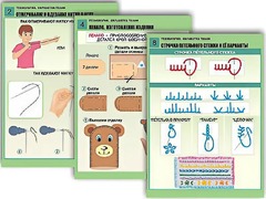Комплект таблиц "Технология. Обработка ткани" (12 таблиц, А1, ламинированные) - fgospostavki.ru - Москва