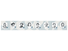 Стенд-лента "Выдающиеся путешественники и ученые-географы" - fgospostavki.ru - Москва