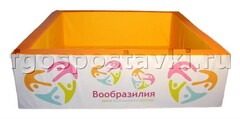 Бассейн "Вообразилия" квадратный с шелкографией - fgospostavki.ru - Москва