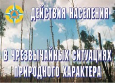 Комплект плакатов "Действия населения в ЧС природного характера" - fgospostavki.ru - Москва