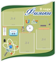 Стенд "В мире физики" - fgospostavki.ru - Москва