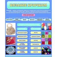Стенд "Вязание крючком" - fgospostavki.ru - Москва
