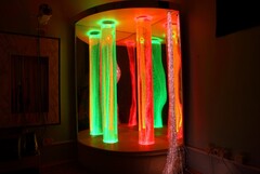 Сенсорный уголок большой с двумя колоннами, двусторонней подсветкой и фибероптическими нитями. VIP класс. - fgospostavki.ru - Москва