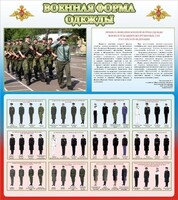Стенд "Военная форма одежды (герб РФ) " - fgospostavki.ru - Москва