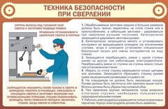Стенд "Техника безопасности при сверлении" - fgospostavki.ru - Москва