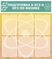Стенд "Подготовка к ЕГЭ и ОГЭ по физике (6 карманов)" - fgospostavki.ru - Москва