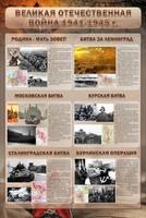 Стенд "Великая отечественная война (битвы)" - fgospostavki.ru - Москва