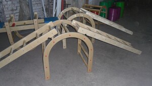 Лестница навесная с зацепами (420*2280 миллиметров, дерево) - fgospostavki.ru - Москва