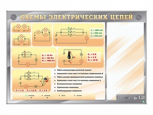 Электрифицированный стенд "Схемы электрических цепей" с маркерными полями - fgospostavki.ru - Москва