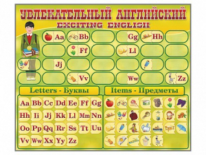 Комплект оборудования "Английский алфавит" с комплектом тематических магнитов - fgospostavki.ru - Москва