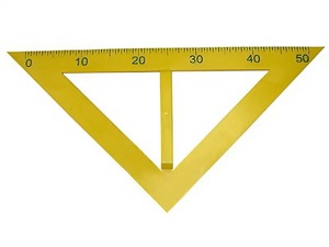 Угольник классный пластмассовый (45 и 45 градусов) - fgospostavki.ru - Москва