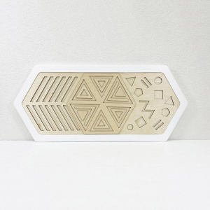 Декоративная тактильная панель - «Рельефные многоугольные формы» - fgospostavki.ru - Москва