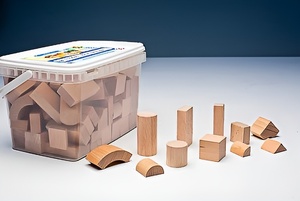 Игровой набор Фребеля "Конструктор" (111 элементов, бук, серия "Красота вокруг нас") - fgospostavki.ru - Москва