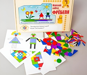 Игровой набор Фребеля "Конструктор плоскостной-4" (Серия "Эксперимент") - fgospostavki.ru - Москва