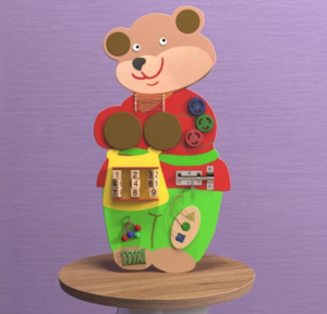 Бизиборд «Мишка Потапыч» - fgospostavki.ru - Москва