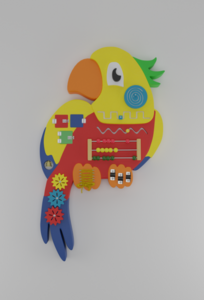 Бизиборд «Разноцветный попугай» - fgospostavki.ru - Москва