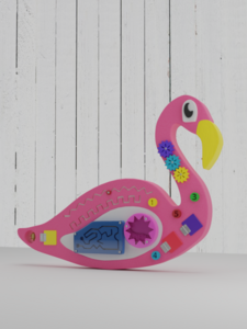 Бизиборд «Розовый фламинго» - fgospostavki.ru - Москва