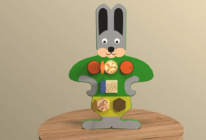 Бизиборд «Серый заинька» - fgospostavki.ru - Москва