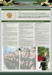 Стенд-уголок "Конституция Российской Федерации и Федеральный закон "О воинской обязанности и военной службе" - fgospostavki.ru - Москва
