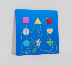 Тактильно-развивающая панель «Геометрия» - fgospostavki.ru - Москва