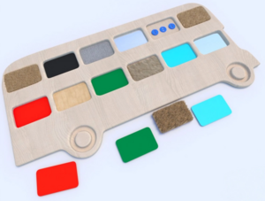 Тактильные разноцветные дощечки «Автобус» - fgospostavki.ru - Москва