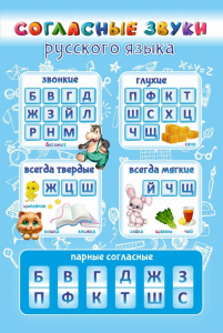 Стенд "Согласные русского языка" - fgospostavki.ru - Москва
