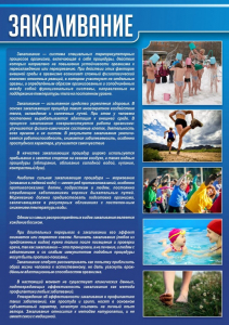 Стенд "Закаливание" - fgospostavki.ru - Москва