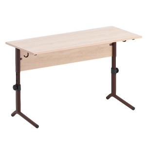 Стол ученический двухместный  регулируемый на плоскоовальной трубе - fgospostavki.ru - Москва